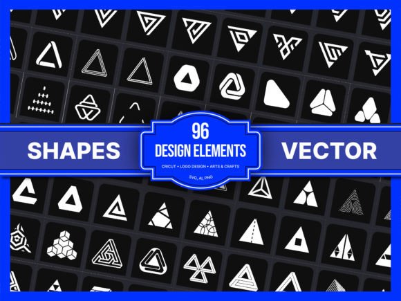 96 Triangle Vector Shapes - SVG: A Designer's Toolkit for Creativity and Efficiency
