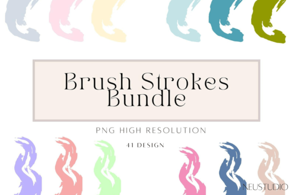 Brush Stroke Clipart Bundle