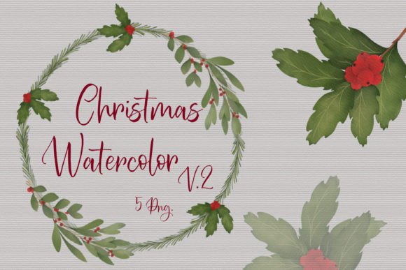 Christmas Watercolor Clipart: Elevating Holiday Design with Artistic Flair