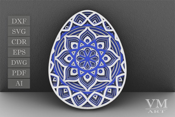Creating Stunning 3D Layered SVG Easter Egg Designs with Precision