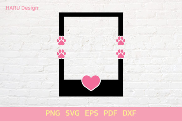 Dog Polaroid Frame Design Files