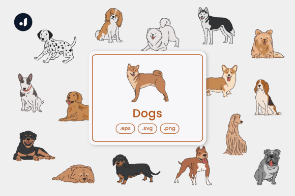 Dogs Illustration: A Versatile Resource for Creative Projects