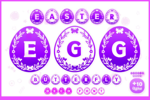 Easter Egg Butterfly: A Playful Font for Creative Designs