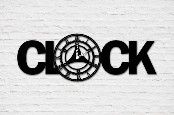 Laser Cut Decorative Wall Clock