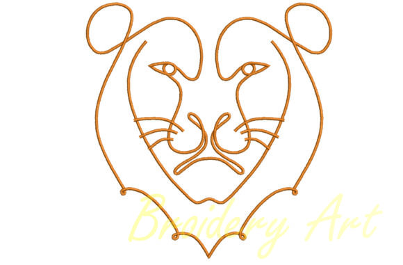 Lion Art Line: Elevating Embroidery with Laconic Style