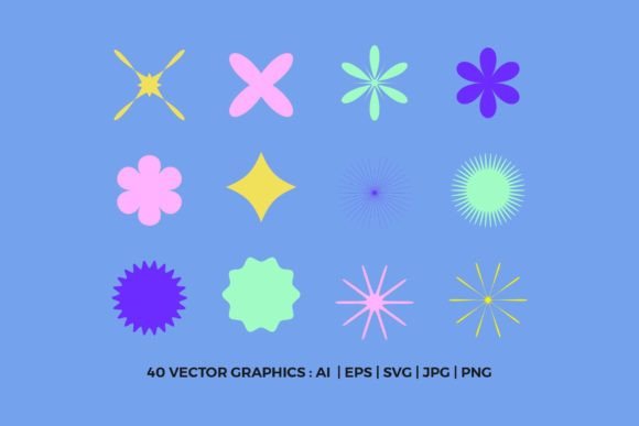 Maximizing Creative Potential with Star and Flower Graphics: A Comprehensive Guide to Vector Asset Integration