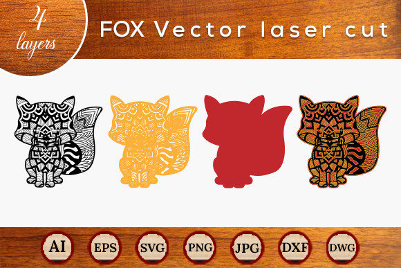 Multilayer Laser Cut FOX SVG Design Guide
