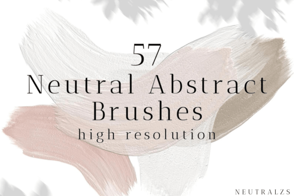 Neutral Brush Stroke Clipart Bundle