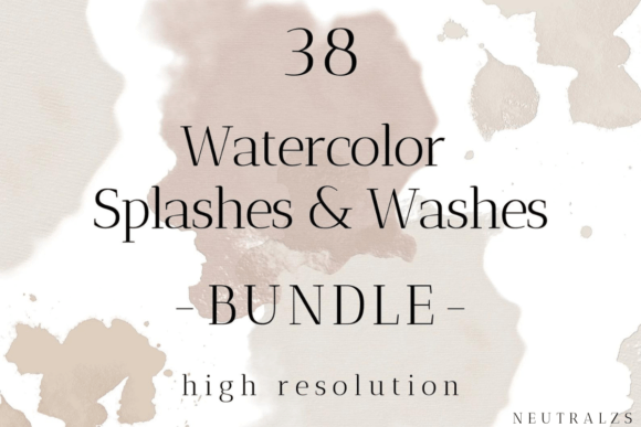 Neutral Paint Splash Clipart: A Versatile Design Element for Modern Creations