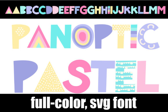 Panoptic Pastel: A Color Font with Scandinavian Elegance