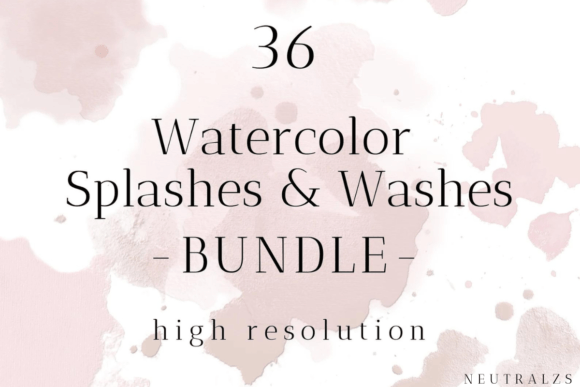 Pink Watercolor Splashes Png Bundle: A Versatile Design Asset for Creative Projects