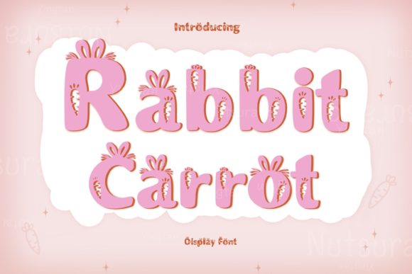 Rabbis Carrot: A Playful, Original Font for Easter Branding and Creative Projects