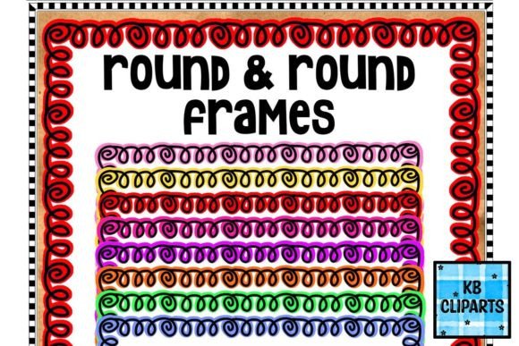 Round and Round Borders Frames Clipart: A Versatile Tool for Creative Projects