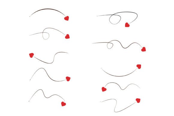Set of Dashed Line Heart Arrows: A Practical Design Resource for Creative Projects