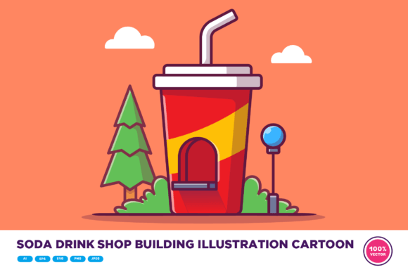 Soda Drink Shop Building Illustration: A Guide to Choosing and Using the Right Design