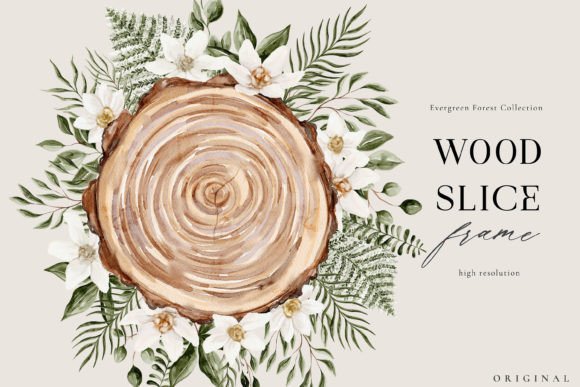 The Art of Rustic Elegance: Why the Wood Slice Watercolor Frame Wreath is a Designer’s Best Kept Secret