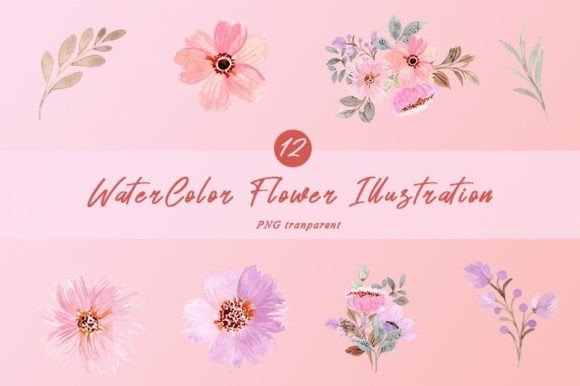 Unlocking Creativity with 12 Watercolor Flower PNG Transparent: A Modern Design Essential