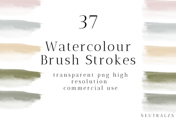 Watercolor Brush Stroke PNG Bundle: A Versatile Resource for Creative Projects