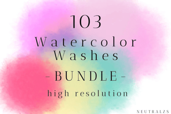 Watercolor Splash Mega Bundle – Creative Freedom in 103 Colors
