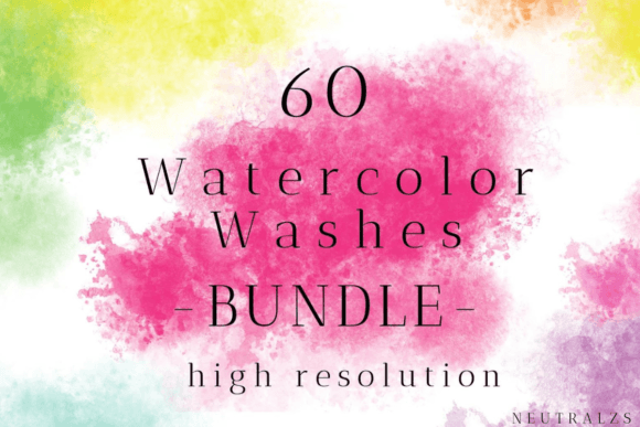 Watercolor Splashes Clipart Bundle: A Versatile Resource for Creative Projects